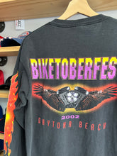 Load image into Gallery viewer, Vintage 2002 Biketoberfest Daytona Beach Flames Long Sleeve Medium
