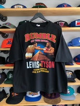 Load image into Gallery viewer, Vintage 2002 Lewis Vs Tyson Rumble On The River Boot Boxing Tee Size L/XL
