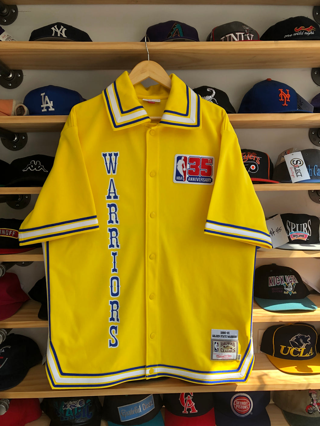 Mitchell & Ness Golden State Warriors 80-81 Warm Up Jersey Size XL