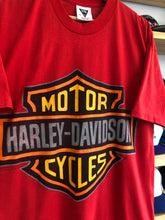 Load image into Gallery viewer, Vintage 1989 Harley Davidson Shield Logo Tee Size XL
