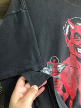 Load image into Gallery viewer, Vintage 1996 Fashion Victim Devil Tee Size XL
