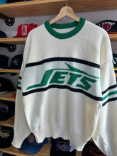 Load image into Gallery viewer, Vintage 1980s New York Jets Cliff Engle Knit Sweater Large
