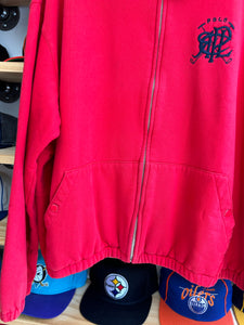 Vintage Polo Ralph Lauren Scribble Full Zip Collard Sweatshirt Large