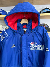 Load image into Gallery viewer, Vintage Apex New England Patriots Full Zip Patchwork Jacket Medium
