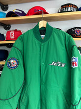 Load image into Gallery viewer, Vintage 1980s Starter New York Jets Made in USA Bomber Jacket XL NWT
