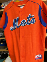 Load image into Gallery viewer, Vintage New York Mets Majestic Orange Spring Training Jersey Medium
