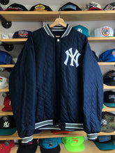 Load image into Gallery viewer, 2010s JH Design New York Yankees World Series Patch Wool Reversible Bomber Jacket Size 2XL
