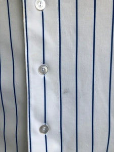 Vintage Majestic New York Mets Pinstripe Blank Jersey Size Large