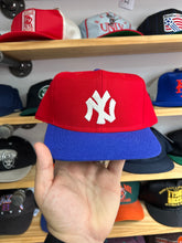 Load image into Gallery viewer, Vintage Red / Blue Otto NY Yankees Wool Custom SnapBack
