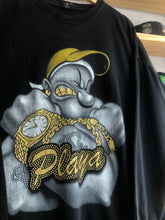 Load image into Gallery viewer, Vintage Popeye Playa Hood Long Sleeve Tee Size 2XL
