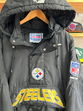 Load image into Gallery viewer, Vintage Starter Pittsburgh Steelers Pullover Front Pouch Jacket Medium
