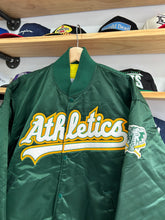 Load image into Gallery viewer, Vintage Oakland Athletics Starter Script Satin Jacket XL
