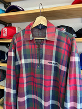 Load image into Gallery viewer, Vintage Ralph Lauren Polo Sport Cotton Plaid Half Zip Pullover Medium

