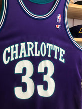 Load image into Gallery viewer, Vintage Charlotte Hornets Alonzo Mourning Jersey 48 XL
