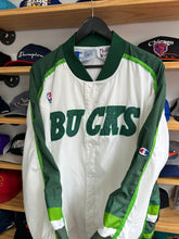 Load image into Gallery viewer, Vintage Early 90s Milwaukee Bucks Champion Warm Up Jacket Large
