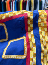 Load image into Gallery viewer, Vintage Cartier Made in France Silk Scarf 32x34
