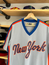 Load image into Gallery viewer, New York Mets Majestic 1987 Style Pullover Road Gray Jersey M / L
