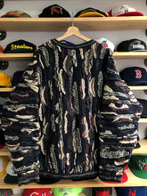 Load image into Gallery viewer, Vintage Coogi Multicolor 3D Multi Color Knit Quarter Zip Sweater 2XL
