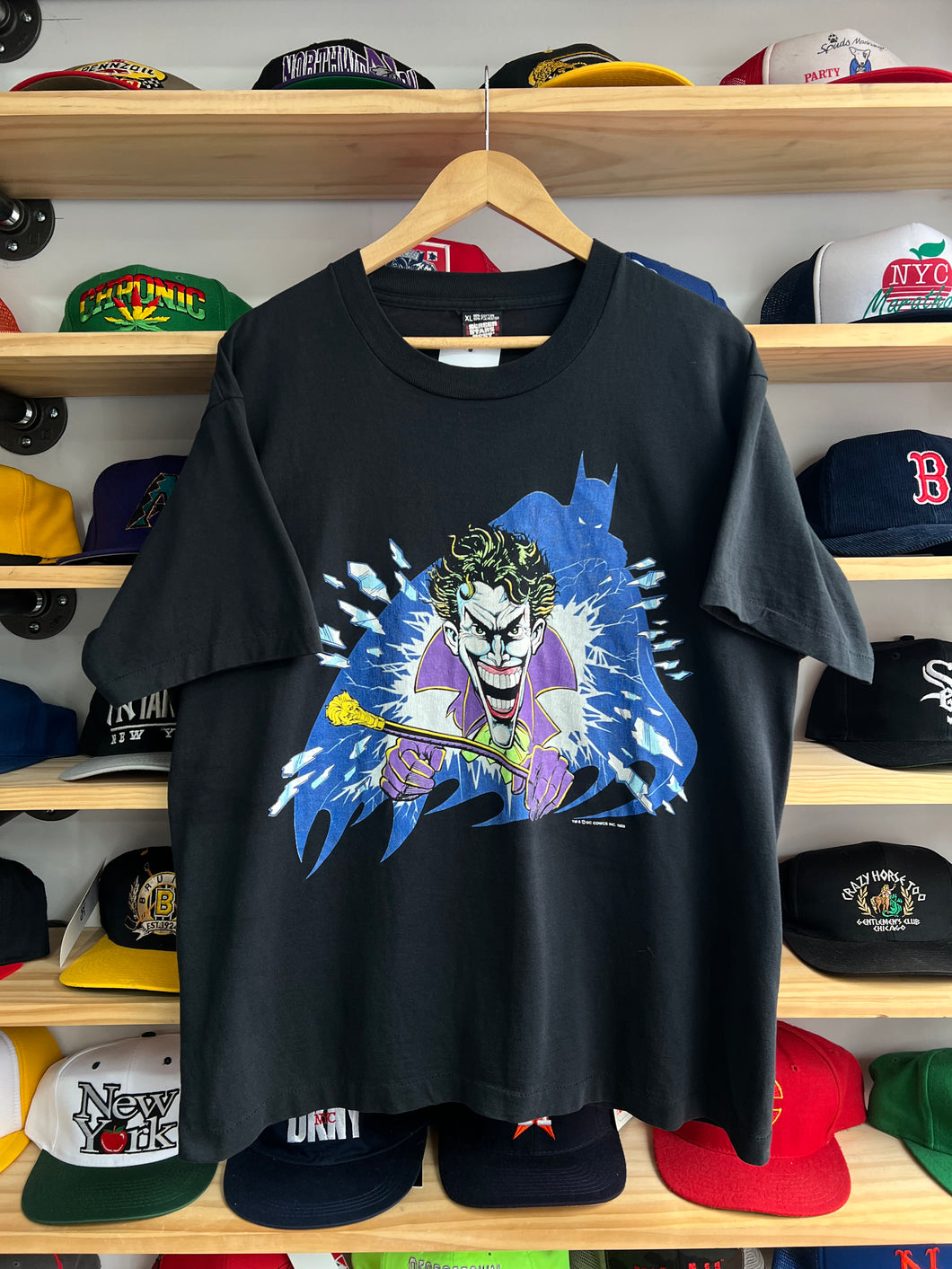 Vintage 1989 DC Comics Batman Joker Tee Size XL