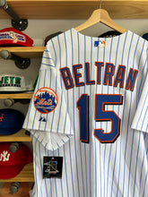 Load image into Gallery viewer, Vintage Majestic New York Mets Carlos Beltran Pinstripe Authentic Jersey Sz 56 3XL
