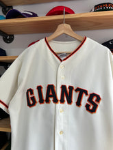 Load image into Gallery viewer, Vintage Majestic San Francisco Giants Barry Bonds Cream Jersey Large
