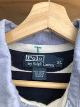 Load image into Gallery viewer, Vintage Polo Ralph Lauren Striped Crest Collared Shirt Size XL
