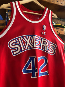 Vintage Champion Philadelphia Sixers Jerry Stackhouse Jersey Size 40/Medium