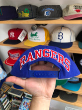 Load image into Gallery viewer, Vintage American Needle Texas Rangers Blockhead Wool Snapback
