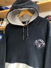 Load image into Gallery viewer, Vintage The Game Los Angeles Raiders 2 Tone Spellout Hoodie Size Large
