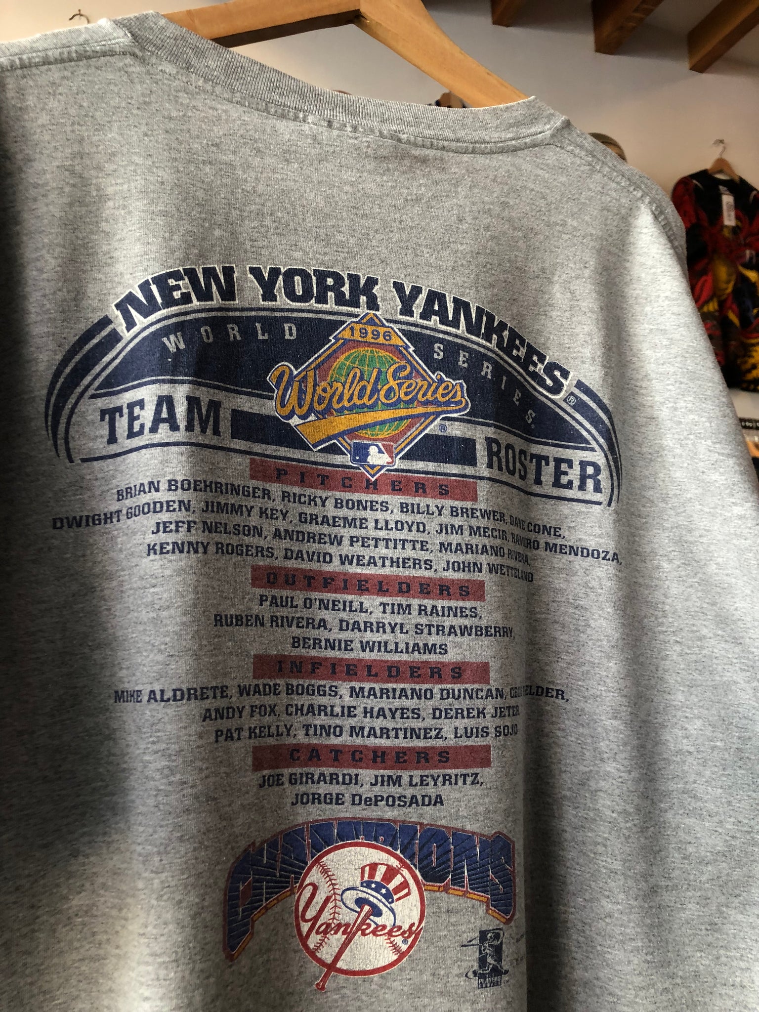 Vintage MLB New York Yankees 1996 World Series Champions Tee Size XXL