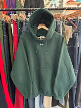 Load image into Gallery viewer, Vintage Nike 90s Made in USA Forest Green Center Swoosh Con Head Hoodie Medium / Large
