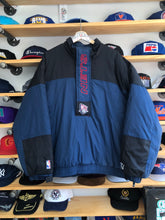 Load image into Gallery viewer, Vintage Starter New Jersey Nets Quarter Zip Pullover Puffer Jacket Size XL
