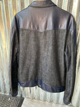 Load image into Gallery viewer, Vintage Versace Jeans Couture Denim / Leather Jacket Large
