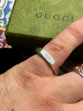 Load image into Gallery viewer, GUCCI .925 Silver Hexagon Ring Size 9.5
