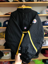 Load image into Gallery viewer, Vintage Starter Pittsburgh Steelers Quarter Zip Puffer Jacket Size Large

