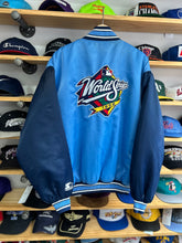 Load image into Gallery viewer, Vintage 1998 Starter World Series Dugout Jacket Sz Large
