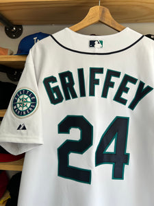 Vintage Majestic Ken Griffey Jr Seattle Mariners Home Authentic Jersey 48 XL