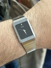Load image into Gallery viewer, Vintage 1983 Seiko Steel Integrated Bracelet Blackout Dial Quartz Watch
