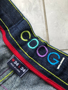 Vintage Coogi Chief Head Embroidered Jeans Size 34x34