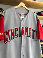 Load image into Gallery viewer, Vintage Majestic Cincinnati Reds Barry Larkin Jersey Size XL
