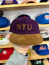 Load image into Gallery viewer, Vintage New York University NYU Wool / Suede Strapback Hat
