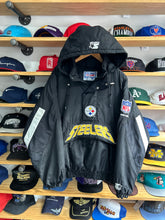 Load image into Gallery viewer, Vintage Starter Pittsburgh Steelers Pullover Front Pouch Jacket Medium
