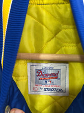 Load image into Gallery viewer, Vintage Deadstock Milwaukee Brewers Starter Satin Jacket Large NWT
