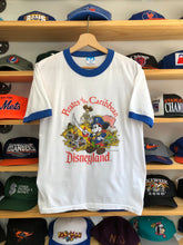 Load image into Gallery viewer, Vintage 80’s Disneyland Pirates Of The Caribbean Ringer Tee Size S/M
