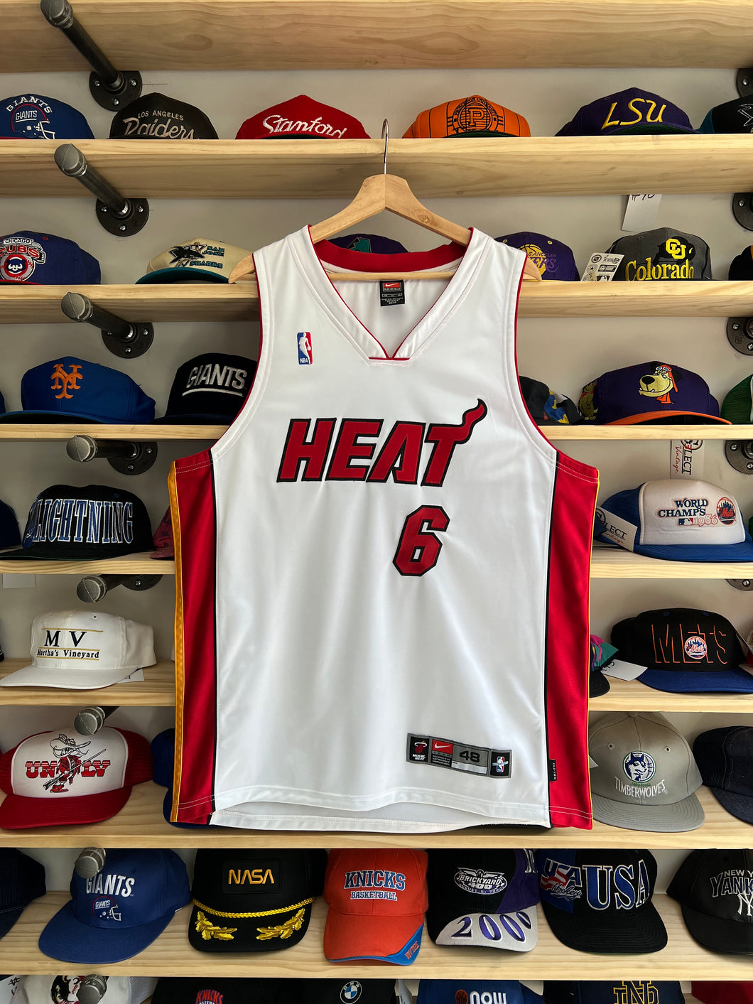 Vintage Nike Miami Heat Eddie Jones Authentic Jersey Size 48/XL