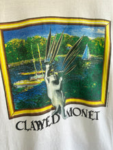 Load image into Gallery viewer, Vintage 1990 Cat Parody Clawed Monet Art Tee L / XL
