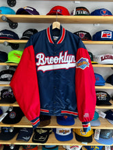 Load image into Gallery viewer, Vintage 90s / Early 2000s Brooklyn Cyclones Satin Jacket Large

