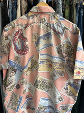Load image into Gallery viewer, Vintage 90s Polo Ralph Lauren Pastel Pink Hawaiian Postcard Button Down Shirt XL
