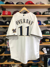 Load image into Gallery viewer, Deadstock Vintage Majestic Milwaukee Brewers Lyle Overbay Authentic Jersey Size 60
