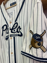 Load image into Gallery viewer, 2018 Ralph Lauren Polo Bears Striped Baseball Jersey Size XXL
